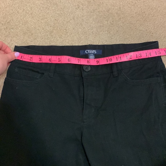 Chaps Black Stretch Work Pant - Picture 2 of 4